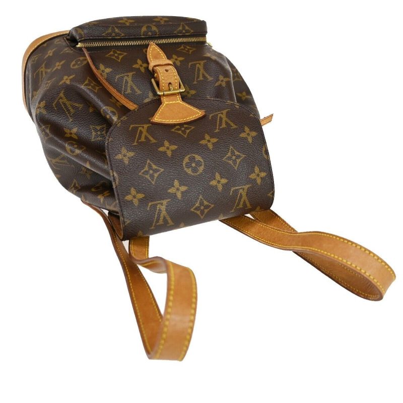 Louis Vuitton Montsouris Mm  Canvas Backpack Bag - Barde - Image 4