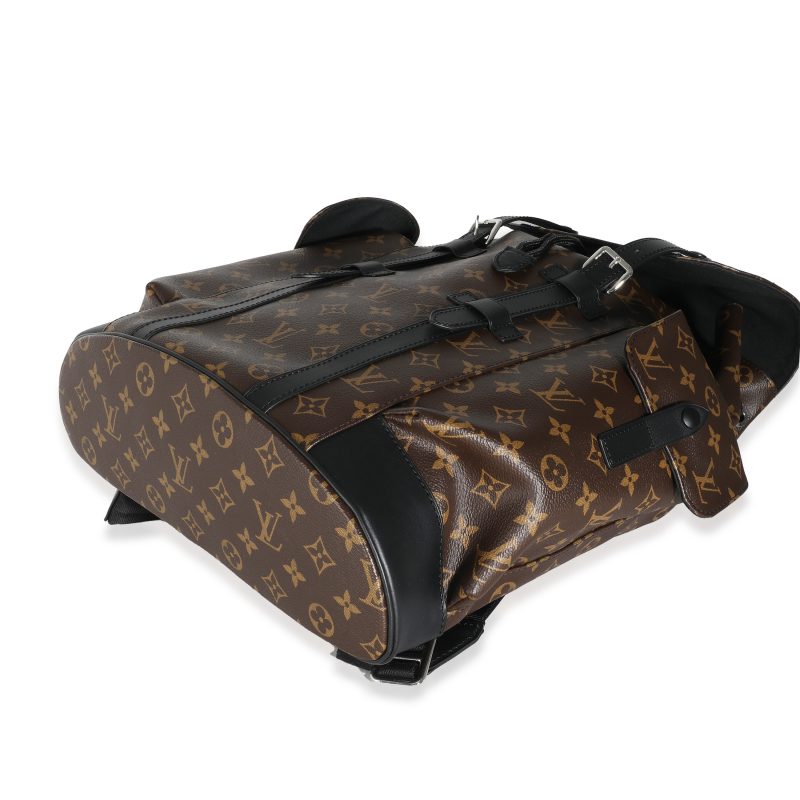 Louis Vuitton Monogram Macassar Canvas Christopher Backpack MM - Barde - Image 5