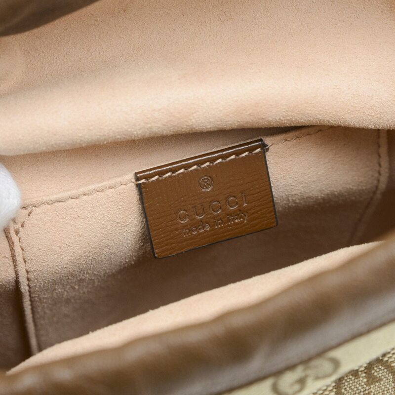 Gucci  Canvas Leather Shoulder Bag (Pre-Owned) - Barde - Image 5