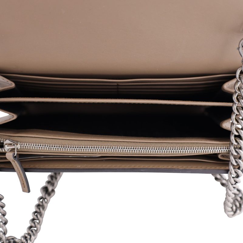 Gucci Dionysus GG Supreme Chain Wallet in Beige Canvas - Barde - Image 5
