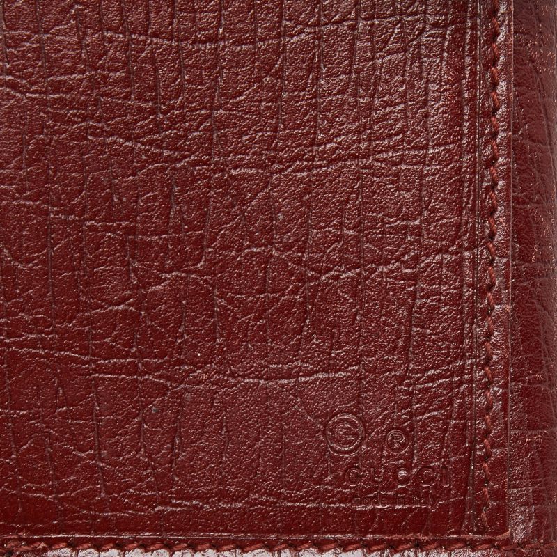 Gucci Brick Leather Soho Studded Continental Wallet - Barde - Image 6