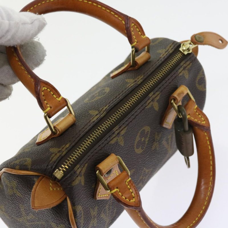 Louis Vuitton Nano Speedy  Canvas Handbag - Barde - Image 4