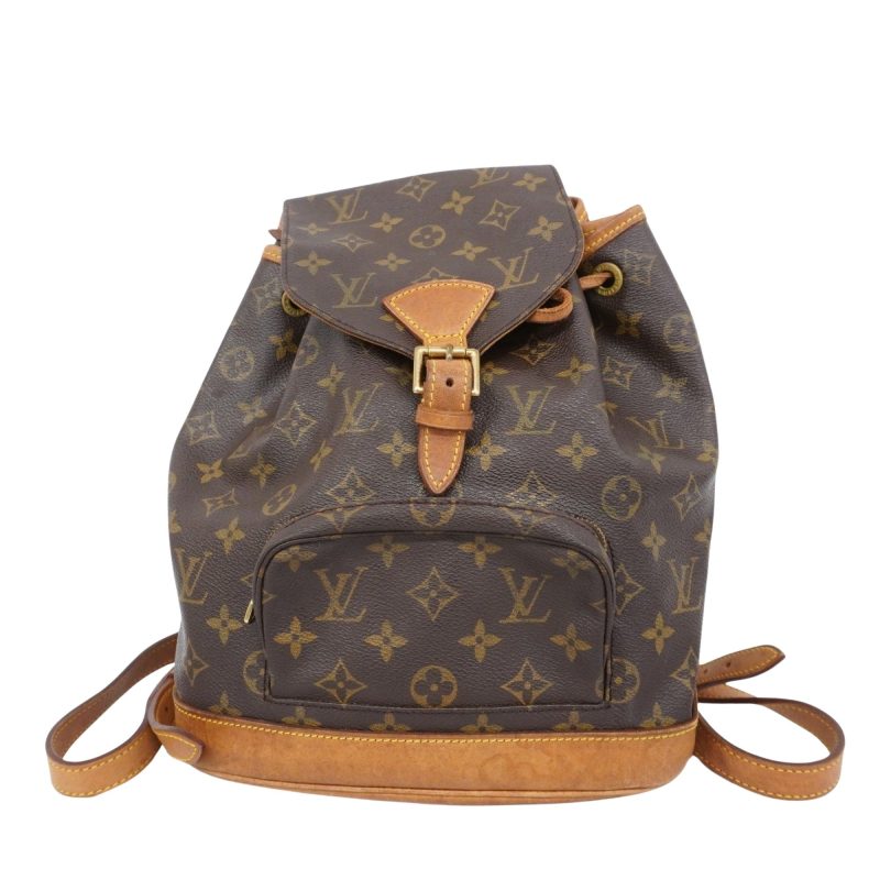 Louis Vuitton Montsouris Mm  Canvas Backpack Bag - Barde