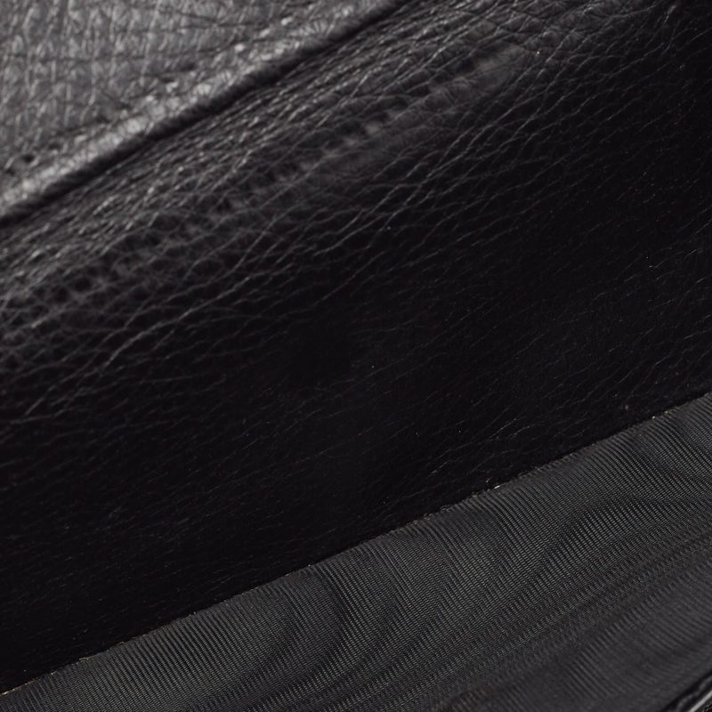Gucci Black Guccissima Leather Continental Wallet - Barde - Image 2