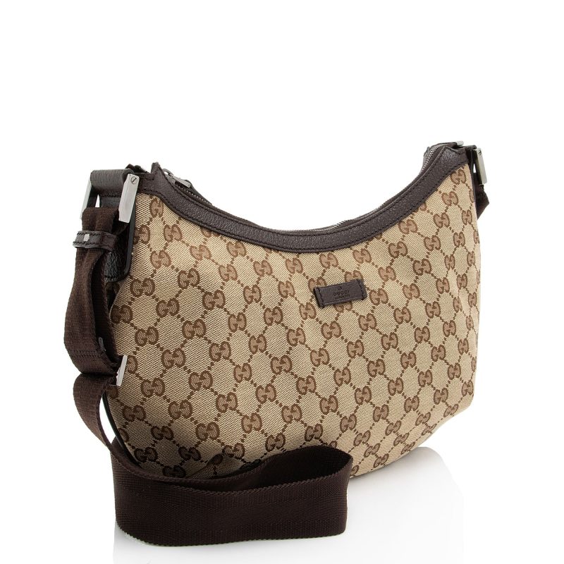 Gucci GG Canvas Half Moon Medium Messenger - Barde - Image 2