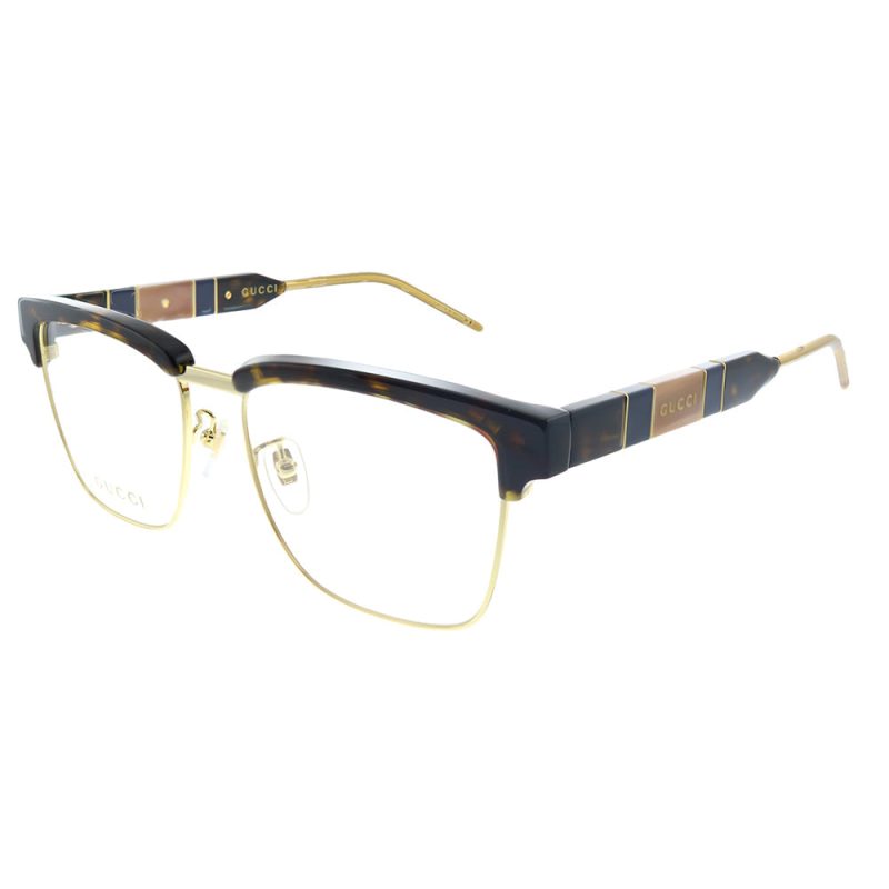 Gucci  GG 0605O 002 Unisex Square Eyeglasses 52mm - Barde