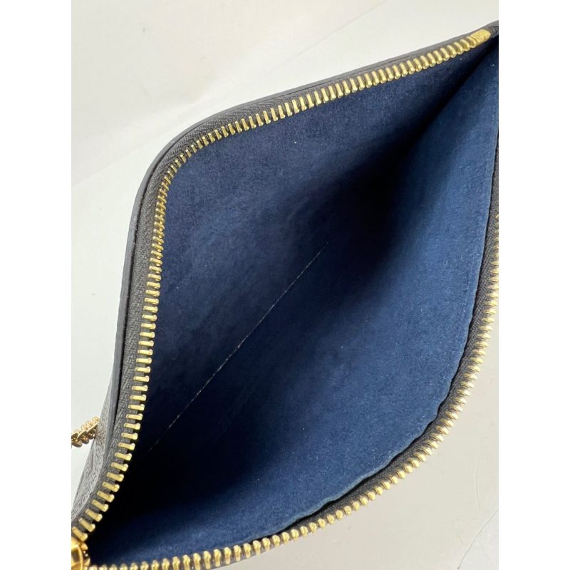 Louis Vuitton Pochette Giant Monogram Black Empreinte Leather from Neverfull - Barde - Image 5