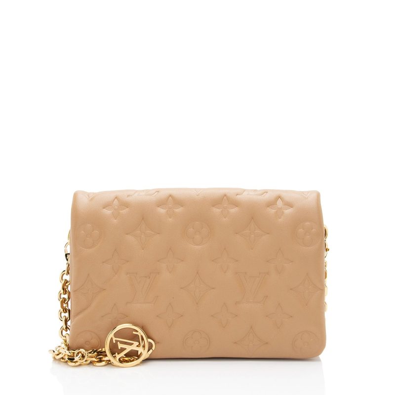 Louis Vuitton Monogram Embossed Lambskin Coussin Pochette - Barde