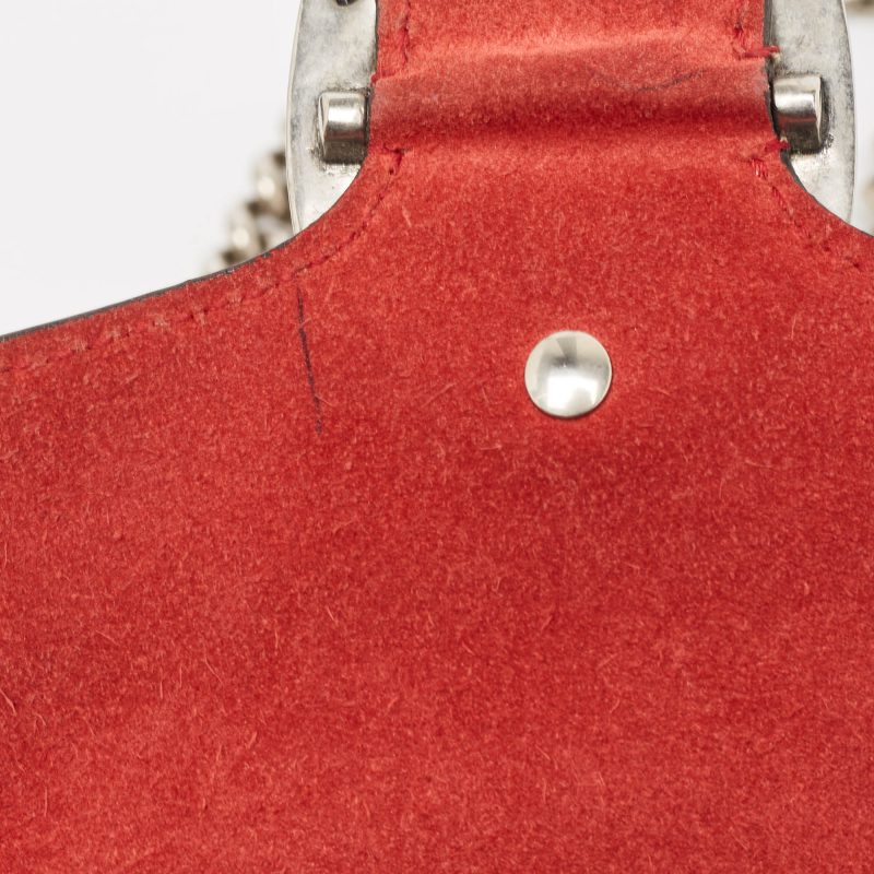 Gucci Red/beige Gg Supreme Canvas And Suede Mini Dionysus Shoulder Bag - Barde - Image 6