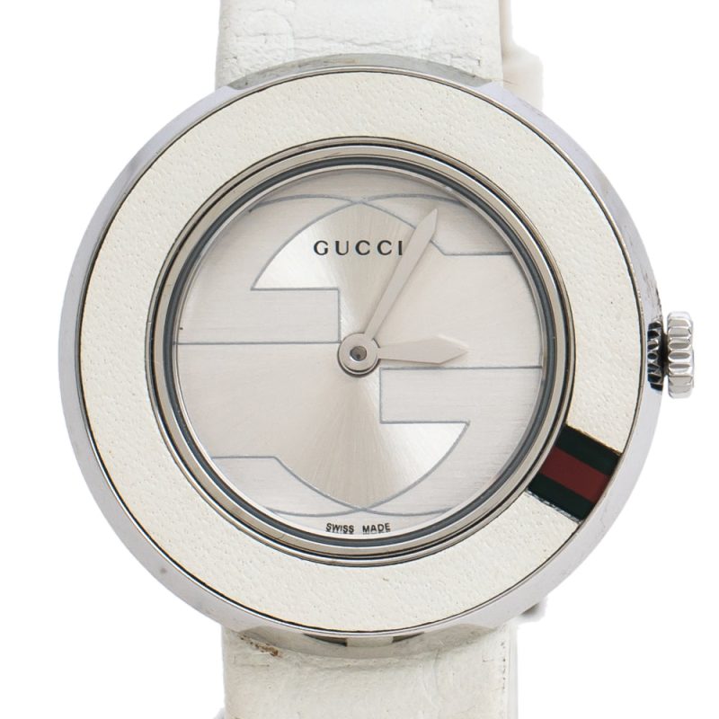 Gucci Silver Stainless Steel U-Play 129.5 Women's Wristwatch 27 Mm - Barde - Image 2