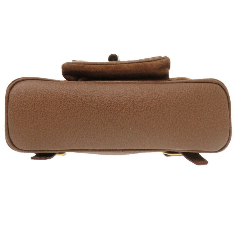 Gucci  Bamboo Suede Backpack (Pre-Owned) - Barde - Image 4