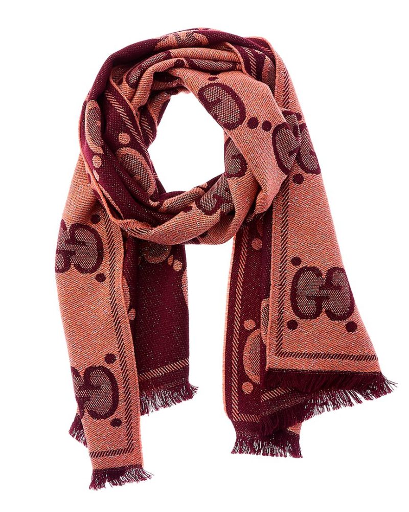 Gucci GG Large Jacquard Wool-Blend Scarf - Barde