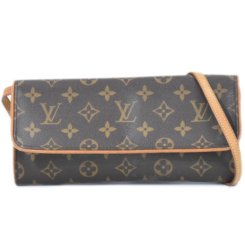 Louis Vuitton Pochette Twin  Canvas Clutch Bag - Barde