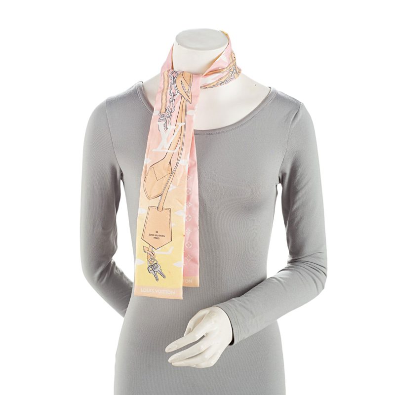 Louis Vuitton Silk By the Pool Bandeau Scarf - Barde - Image 3