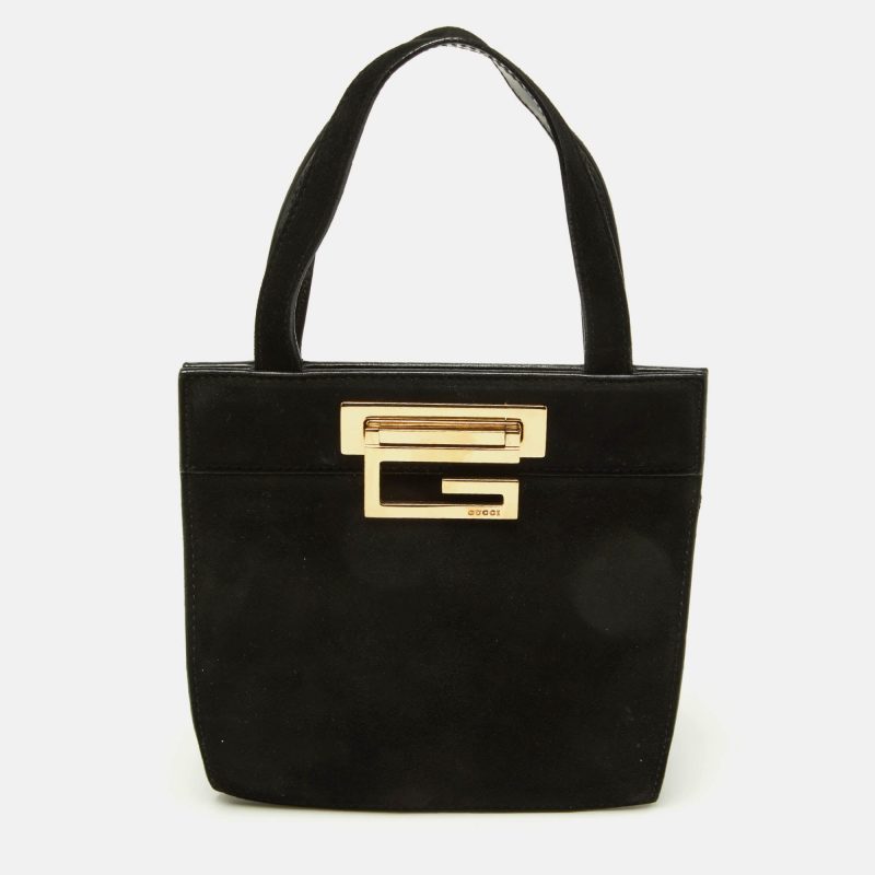Gucci Black Suede Vintage Bag - Barde
