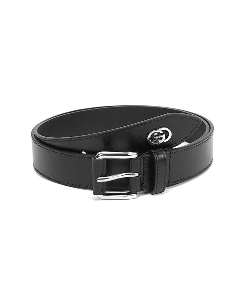 Gucci Double G Thin Leather Belt - Barde