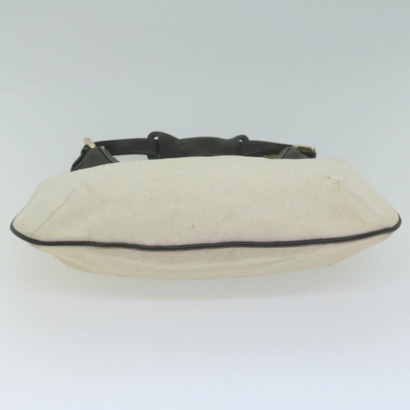 Gucci Shoulder Bag Canvas Beige Black - Barde - Image 5