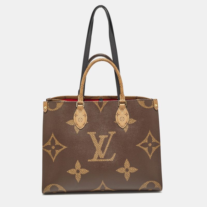 Louis Vuitton Reverse Monogram Giant Canvas Onthego Mm Bag - Barde