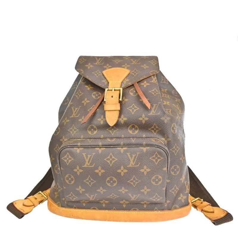 Louis Vuitton Montsouris Gm  Canvas Backpack Bag - Barde