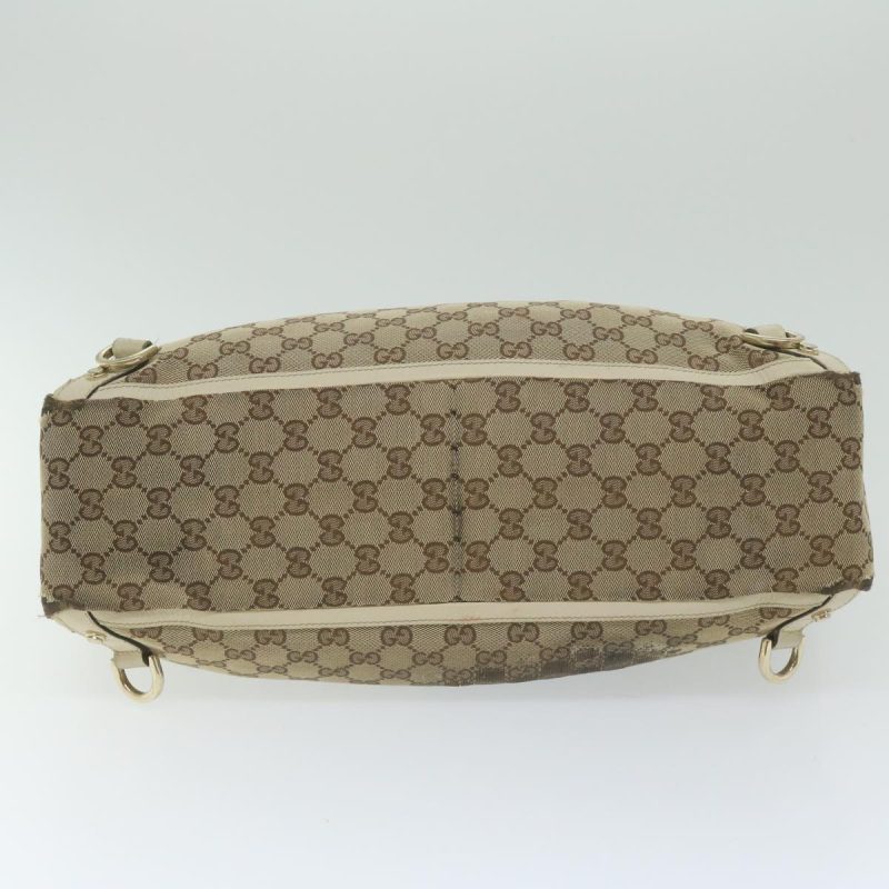 Gucci GG Canvas Tote Bag Beige White - Barde - Image 6