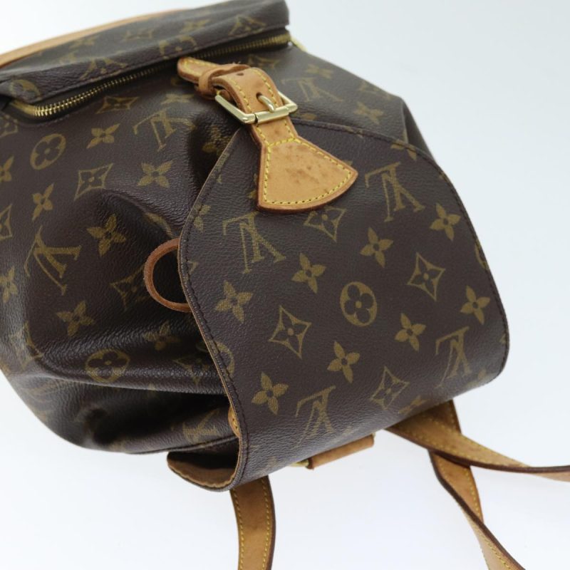 Louis Vuitton Montsouris Mm  Canvas Backpack Bag - Barde - Image 4