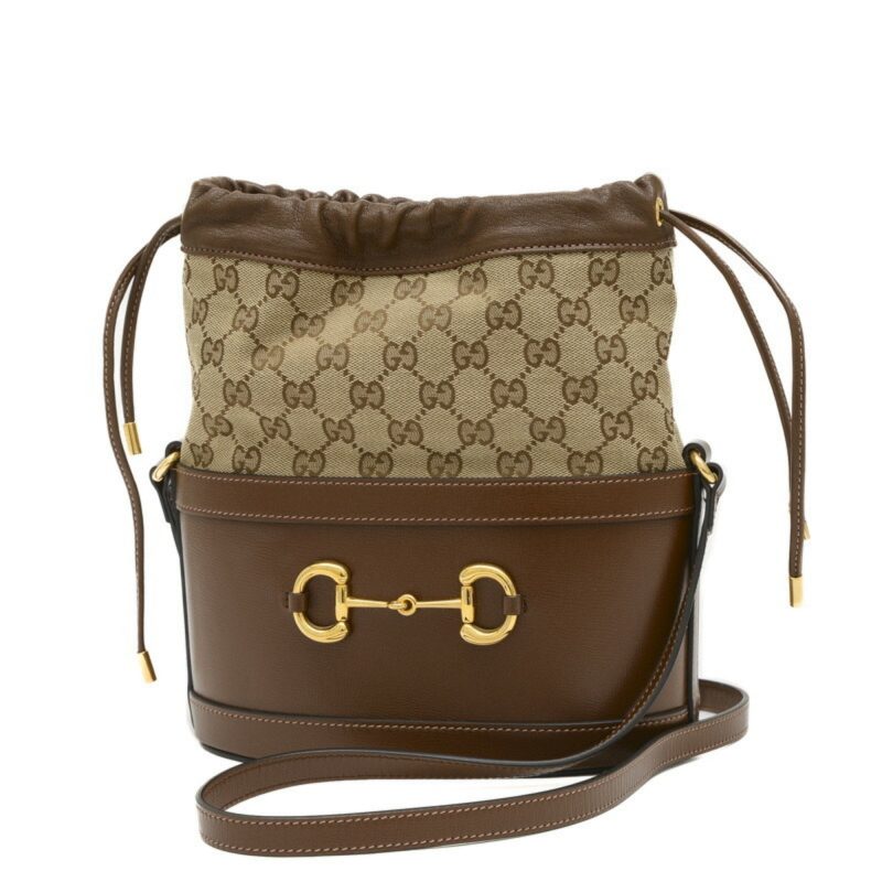Gucci  Canvas Leather Shoulder Bag (Pre-Owned) - Barde