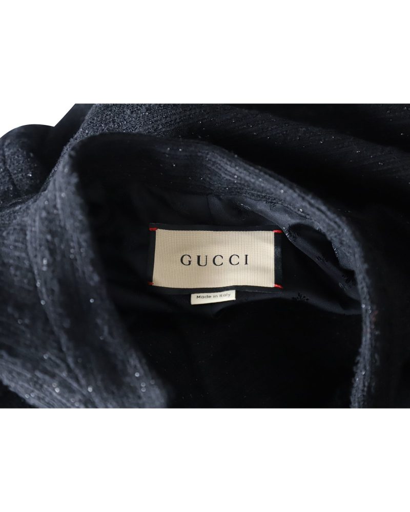 Gucci Tweed Jacket in Black Wool - Barde - Image 4
