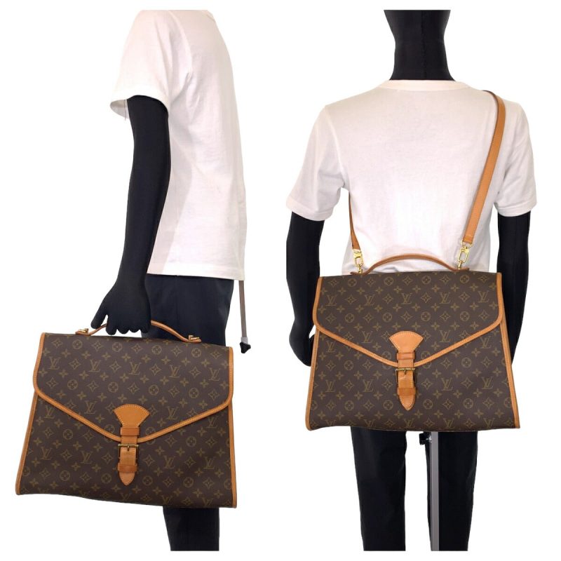 Louis Vuitton Beverly MM Brown PVC Shoulder Bag - Barde - Image 7