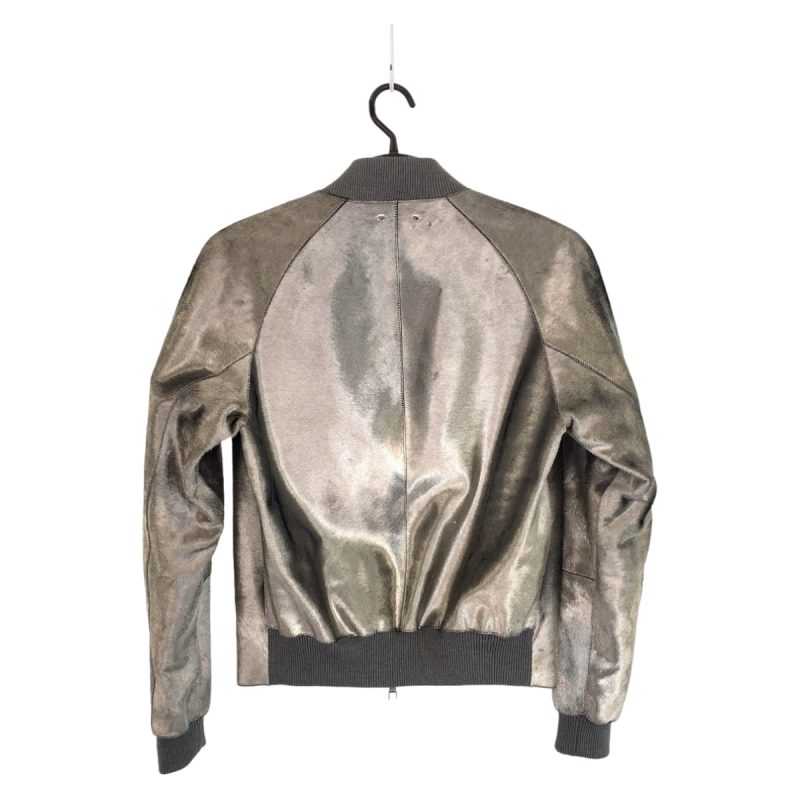 Louis Vuitton Silver Harako Leather Jacket - Barde - Image 2