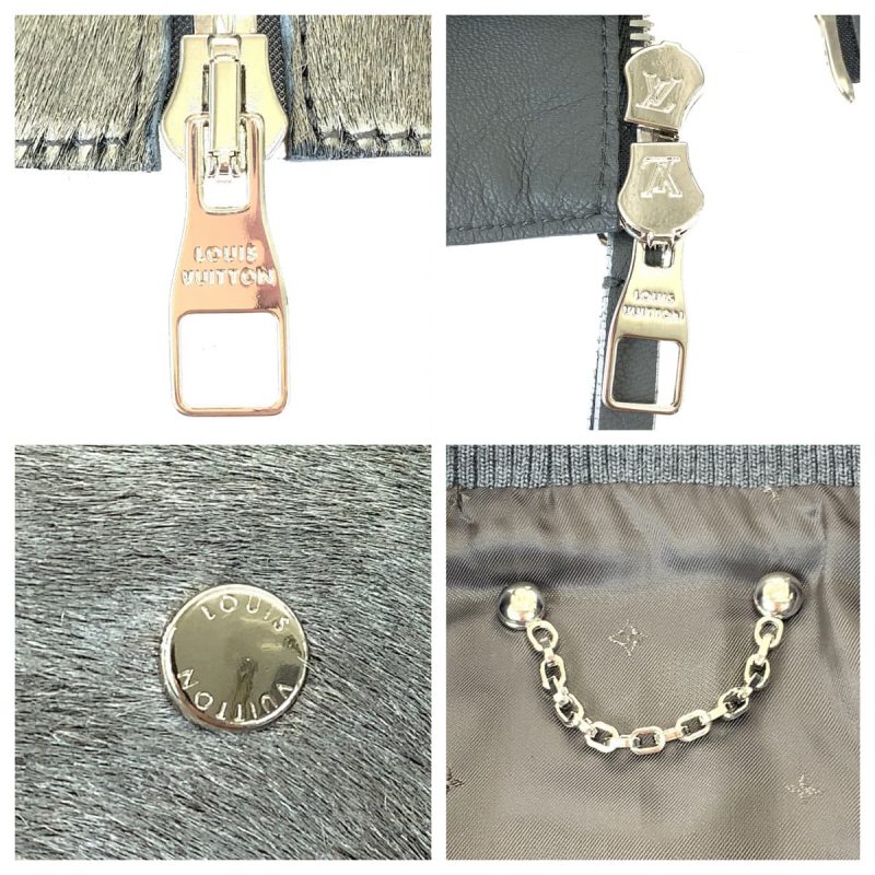 Louis Vuitton Silver Harako Leather Jacket - Barde - Image 6