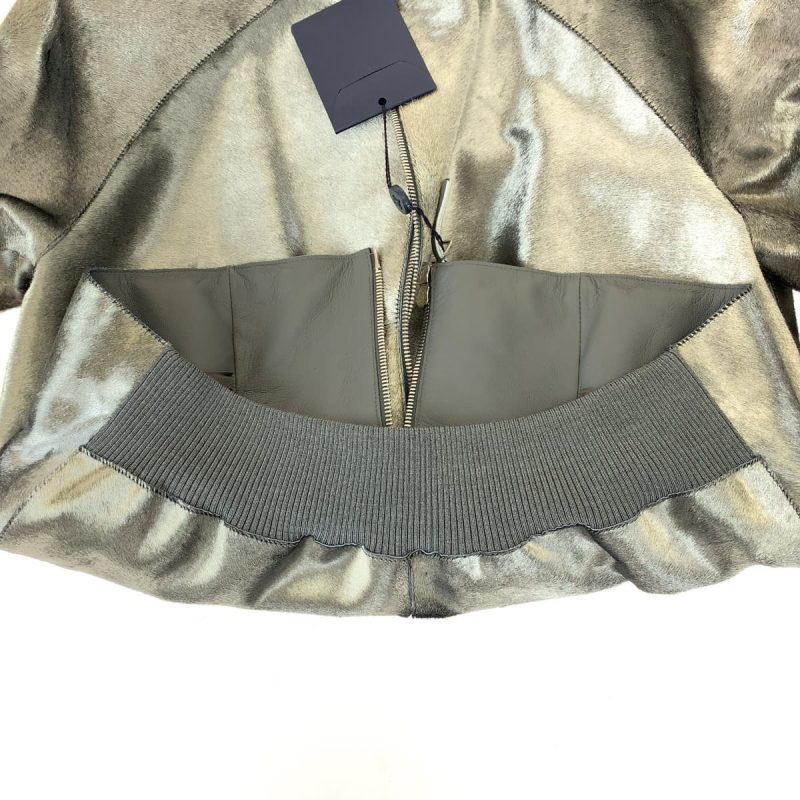 Louis Vuitton Silver Harako Leather Jacket - Barde - Image 9
