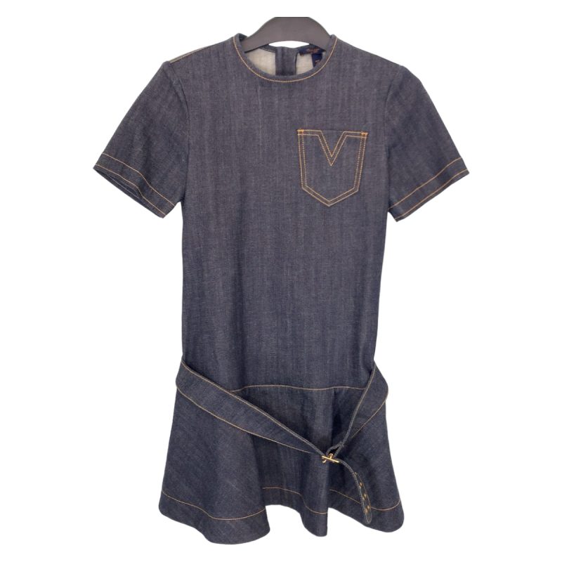 Louis Vuitton Blue Cotton Denim Dress - Barde