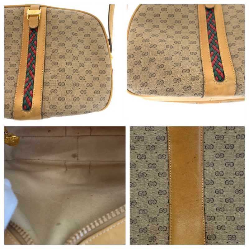 Gucci Vintage Micro GG Canvas Shoulder Bag - Barde - Image 5