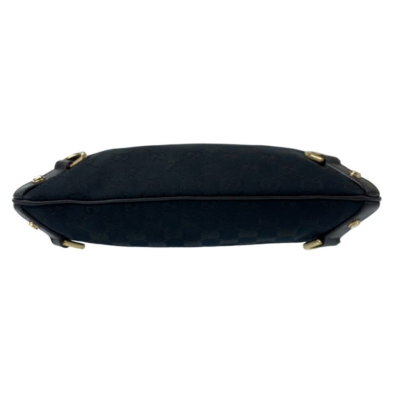 Gucci Abby Black GG Canvas Leather Shoulder Bag - Barde - Image 8