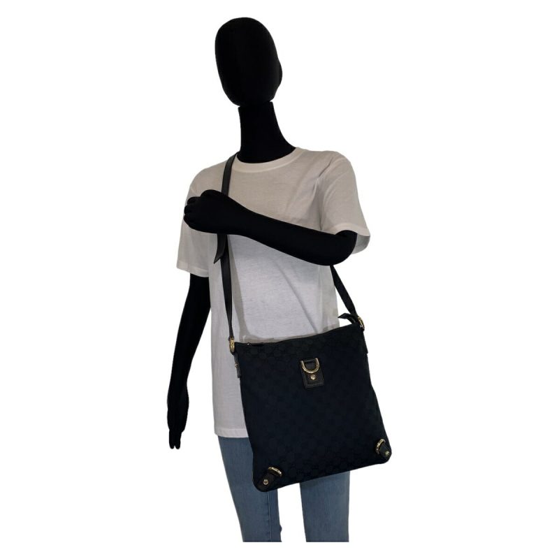 Gucci Abby Black GG Canvas Leather Shoulder Bag - Barde - Image 5