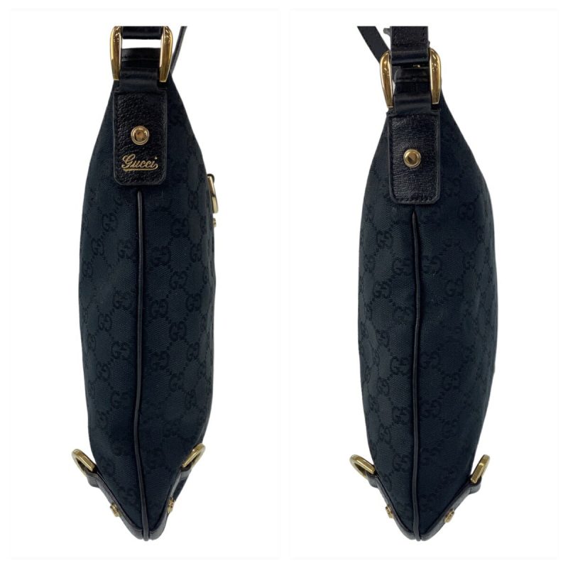 Gucci Abby Black GG Canvas Leather Shoulder Bag - Barde - Image 7