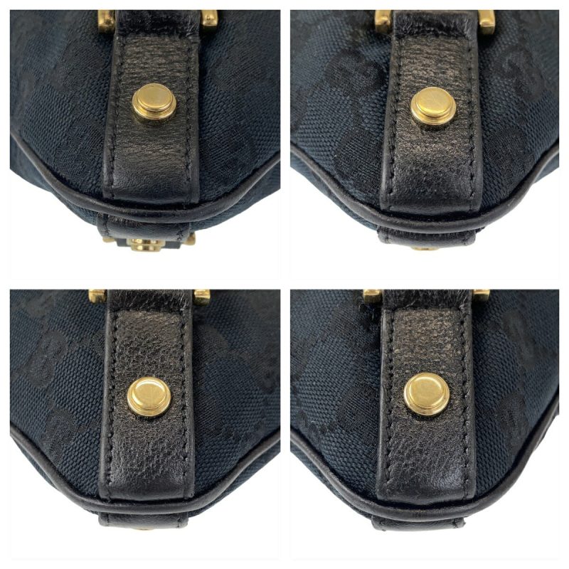 Gucci Abby Black GG Canvas Leather Shoulder Bag - Barde - Image 3