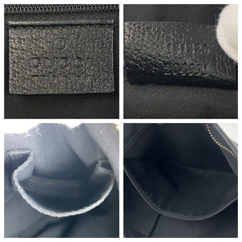 Gucci Abby Black GG Canvas Leather Shoulder Bag - Barde - Image 9