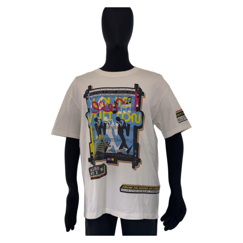 Louis Vuitton Jazz Flyer Cotton T-Shirt XL - Barde - Image 3