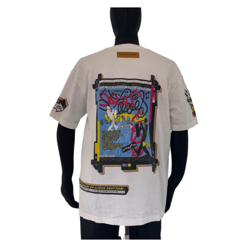 Louis Vuitton Jazz Flyer Cotton T-Shirt XL - Barde - Image 4