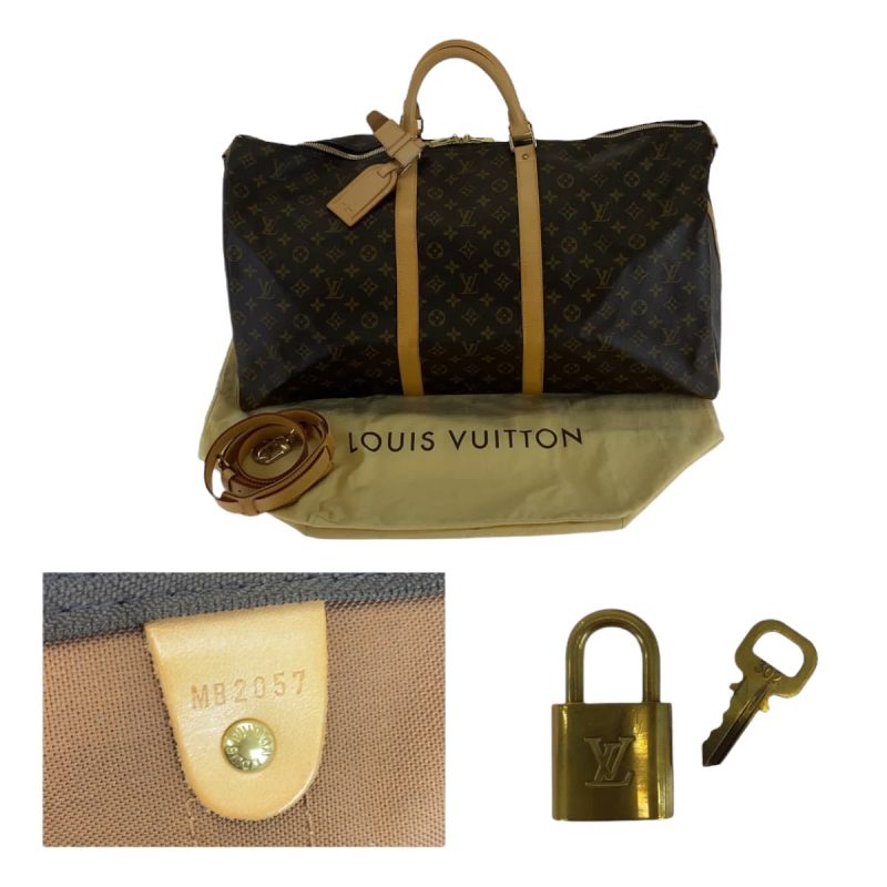 Louis Vuitton Monogram Keepall 60 Bandouliere Bag - Barde - Image 5