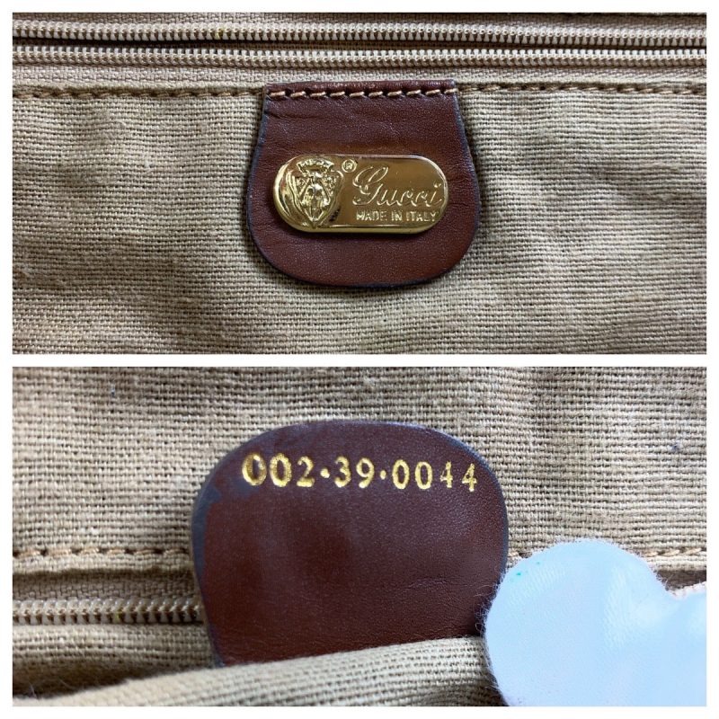 Gucci Vintage GG Supreme Canvas Leather Tote Bag - Barde - Image 4