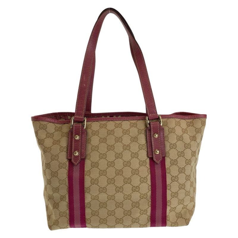 Gucci GG Canvas Leather Tote Shoulder Bag - Barde - Image 2