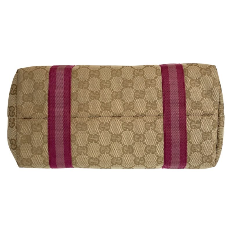 Gucci GG Canvas Leather Tote Shoulder Bag - Barde - Image 8