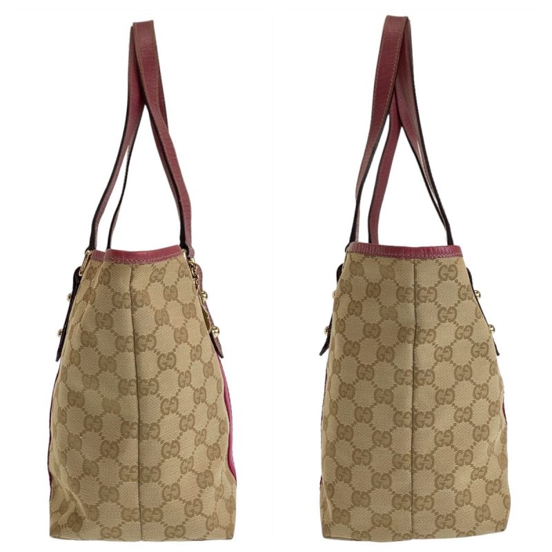 Gucci GG Canvas Leather Tote Shoulder Bag - Barde - Image 5