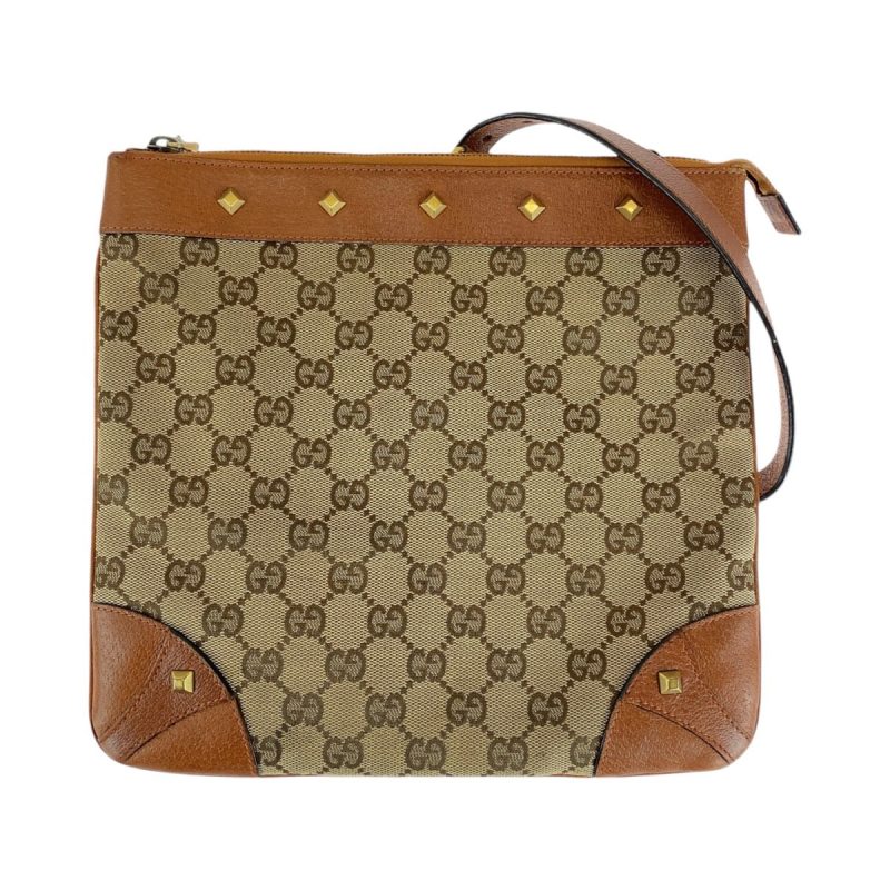 Gucci GG Canvas Leather Shoulder Bag - Barde