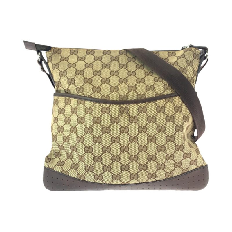 Gucci GG Canvas Leather Shoulder Bag - Barde