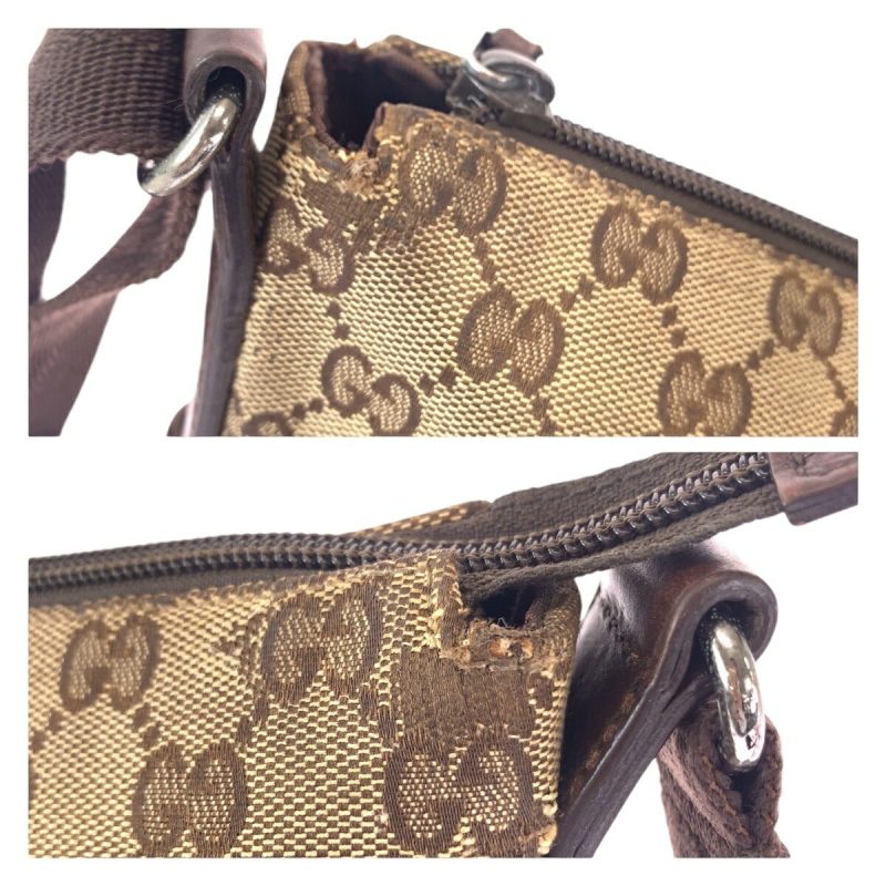 Gucci GG Canvas Leather Shoulder Bag - Barde - Image 5