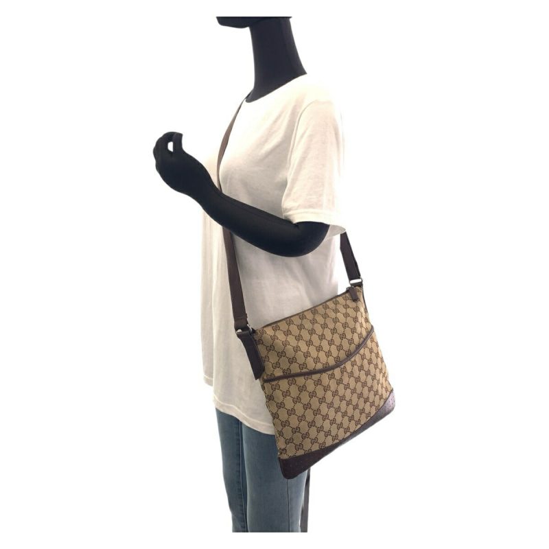 Gucci GG Canvas Leather Shoulder Bag - Barde - Image 7