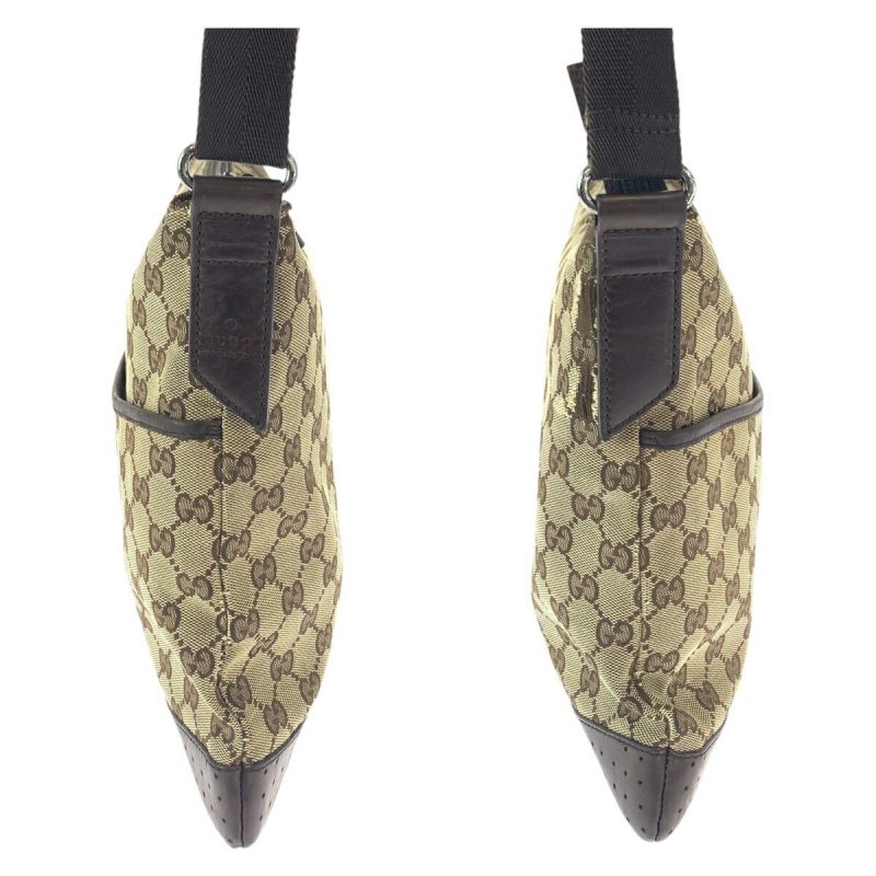 Gucci GG Canvas Leather Shoulder Bag - Barde - Image 8